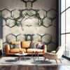 Modern wallpaper mural