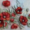 Red Poppies Floral 3D