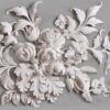 Decorative Plaster Roses & Leaves 3D Mural
