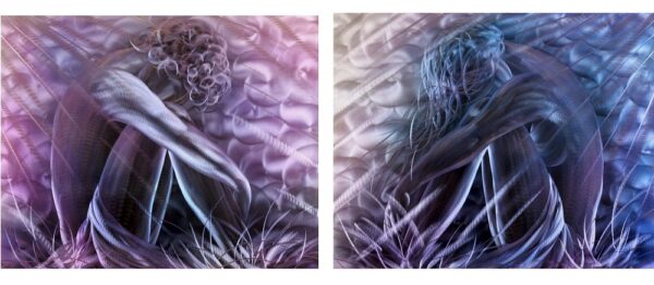 Blue Couple 80x100